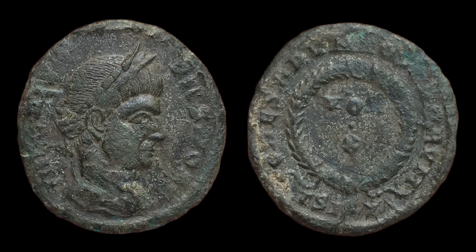 Crispus, Follis, CAESARVM NOSTRORVM, VOT X, ΓSIS star.png