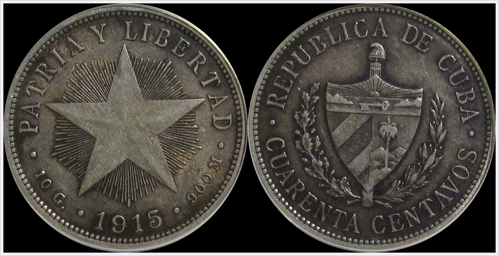 Cuba 1915 40 Centavos.jpg