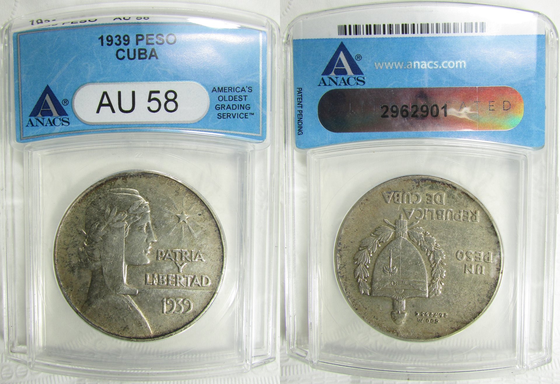 Cuba 1939 Peso slab.jpg