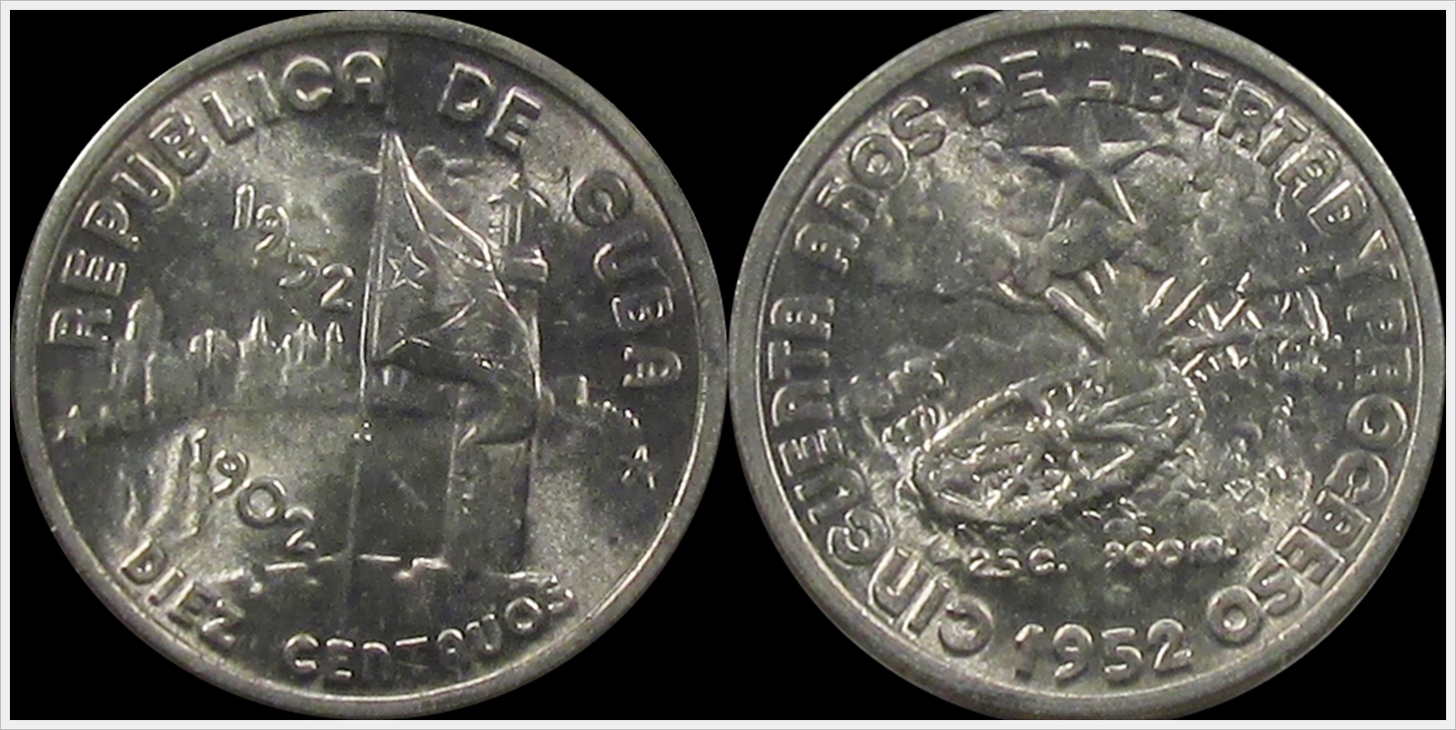 Cuba 1952 10 Centavos.jpg
