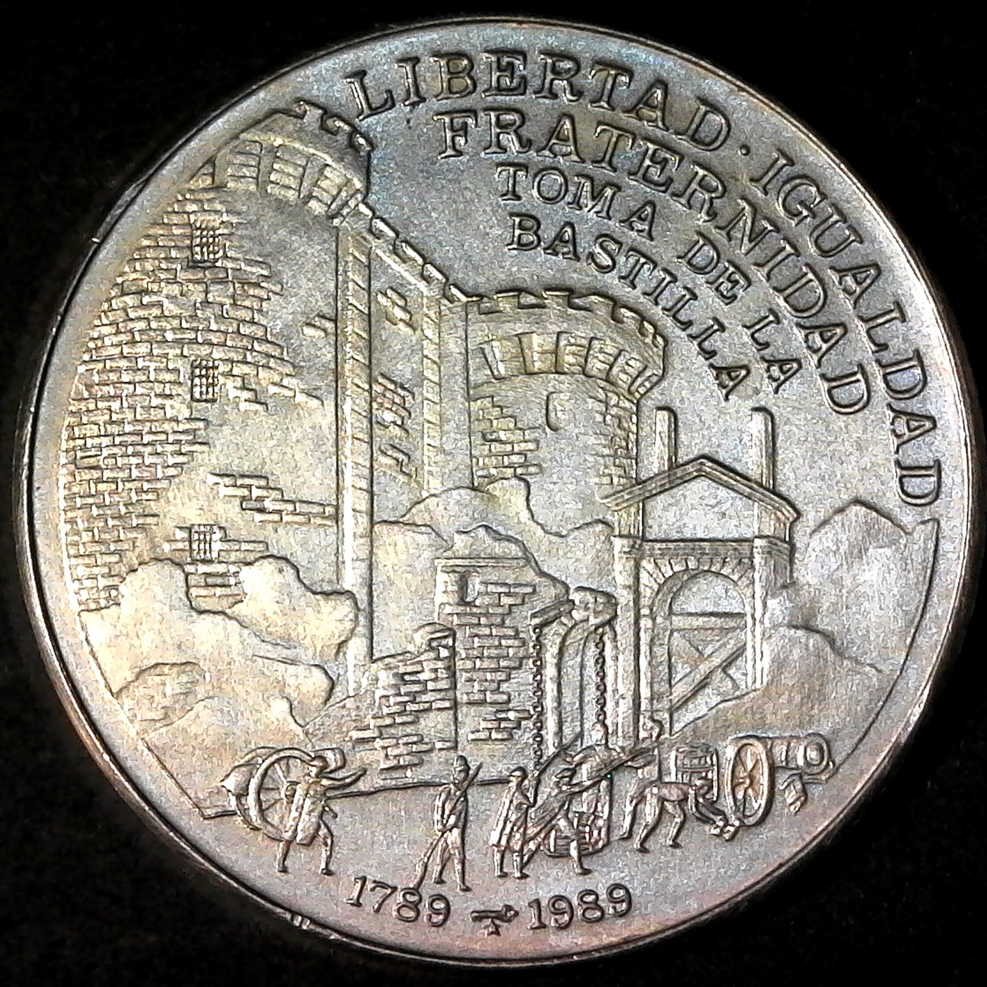 Cuba 1989 200th ann Bastille one peso 1989 obv.jpg