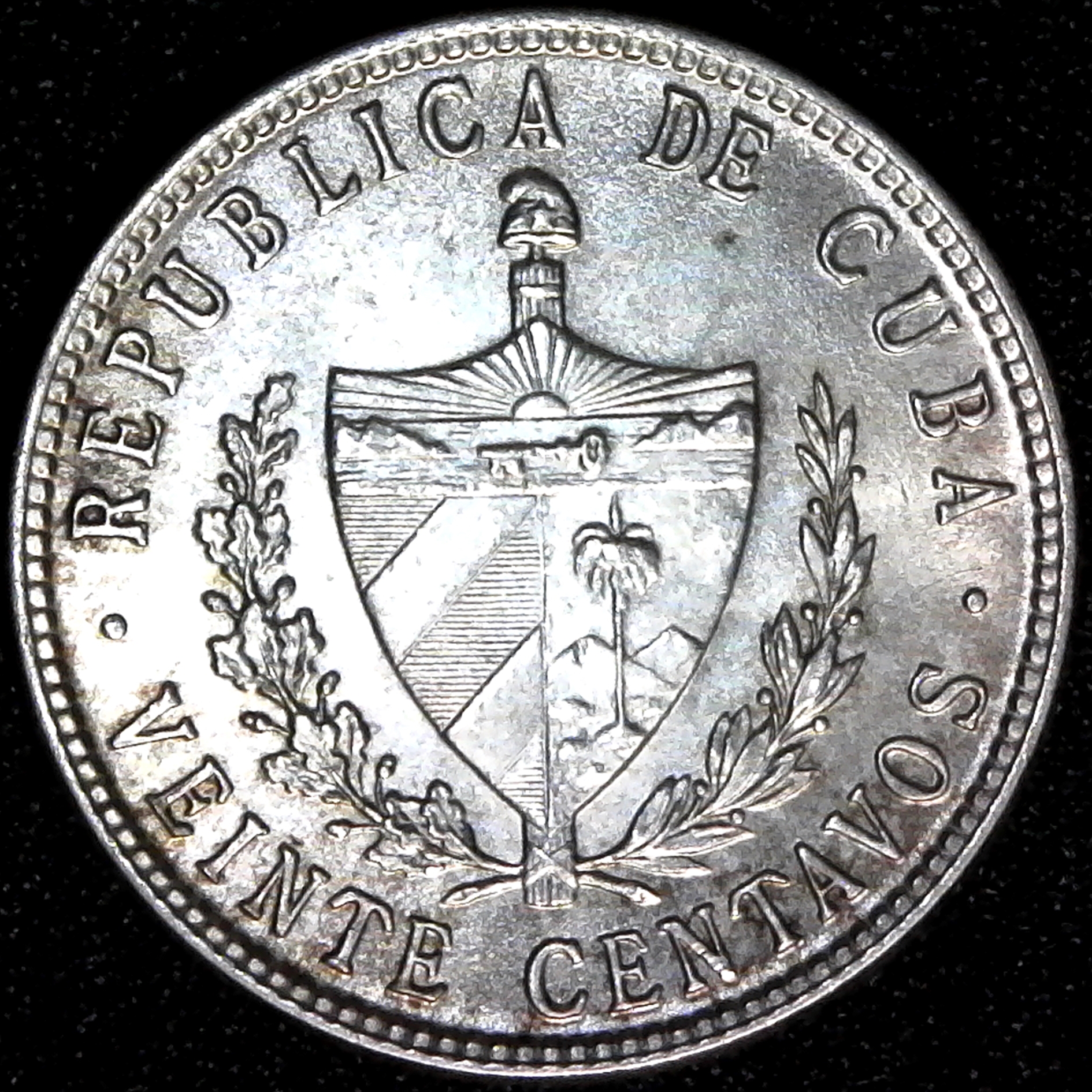 Cuba 20 Centavos 1949 obverse.jpg
