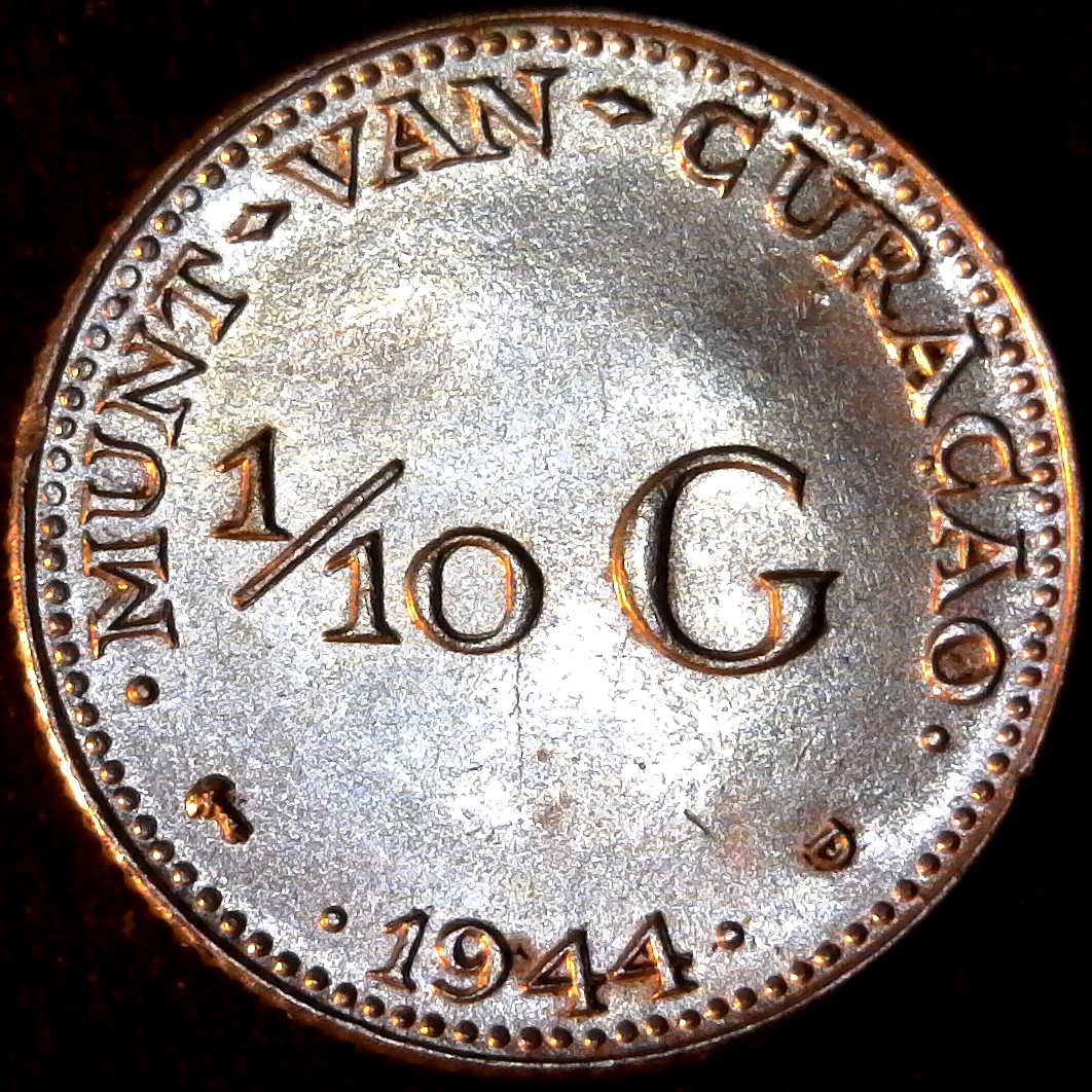 Curacao 1 10 Gulden 1944 obverse.jpg