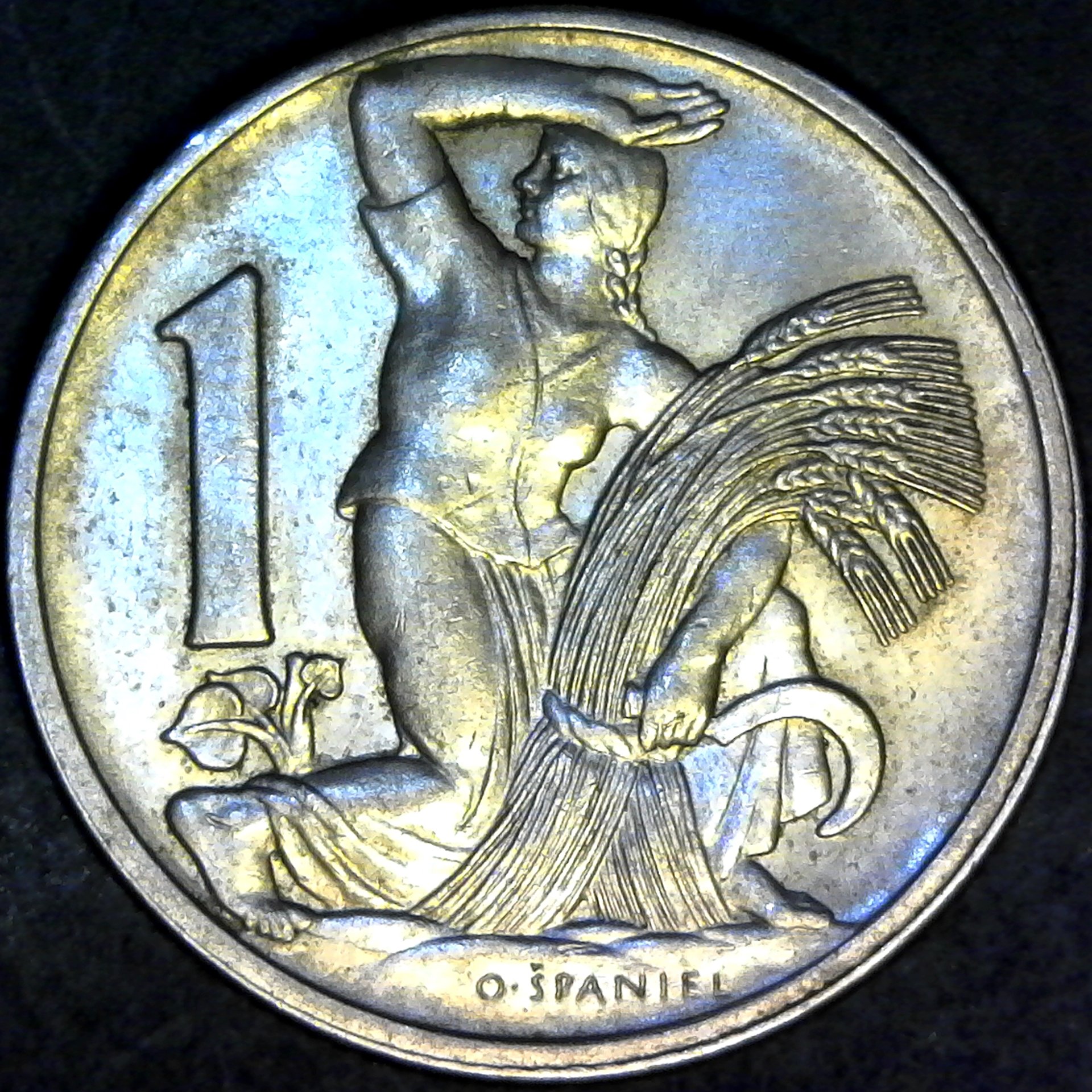 Czechoslovakia 1 Koruna  1923 rev.jpg