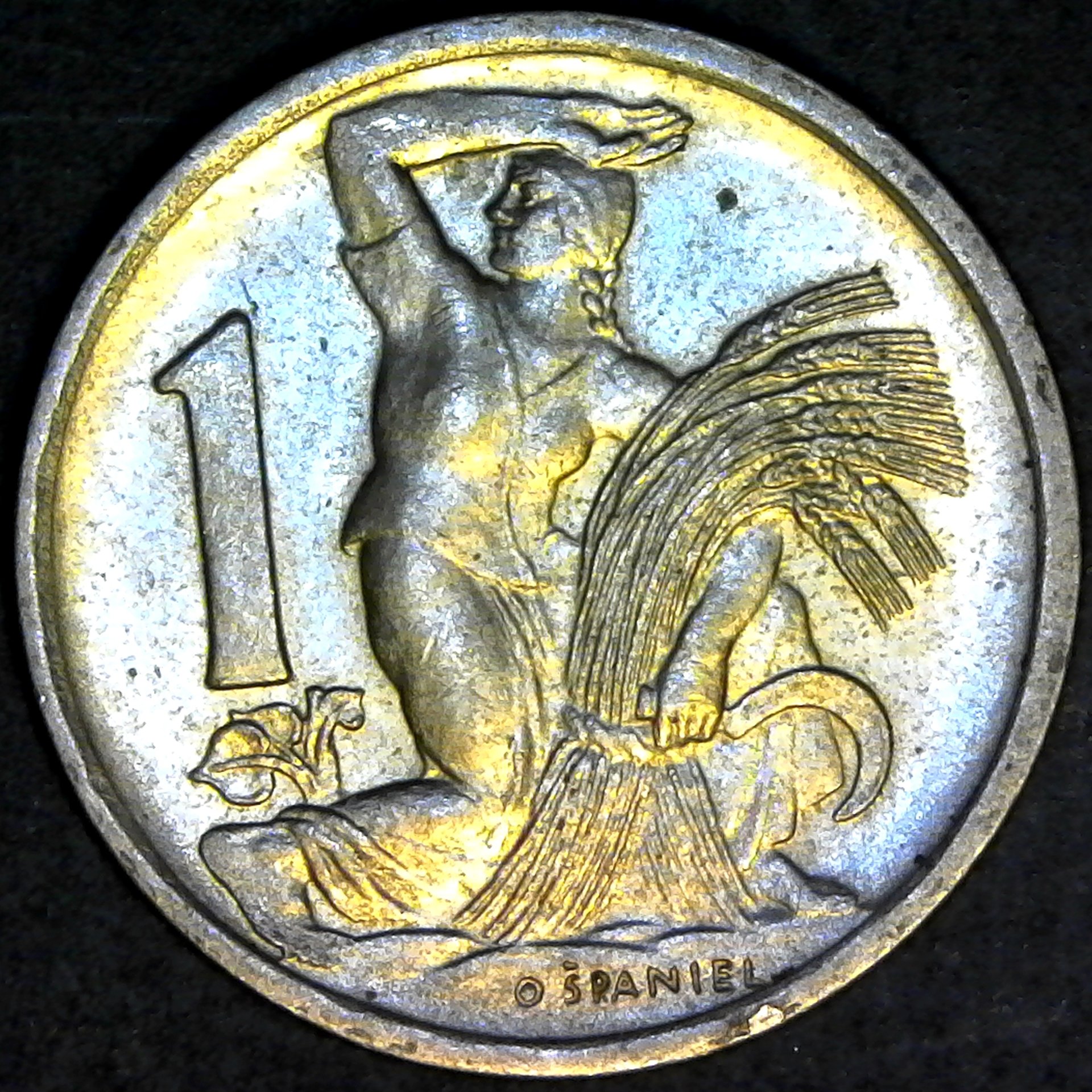 Czechoslovakia 1 Koruna  1946 rev.jpg
