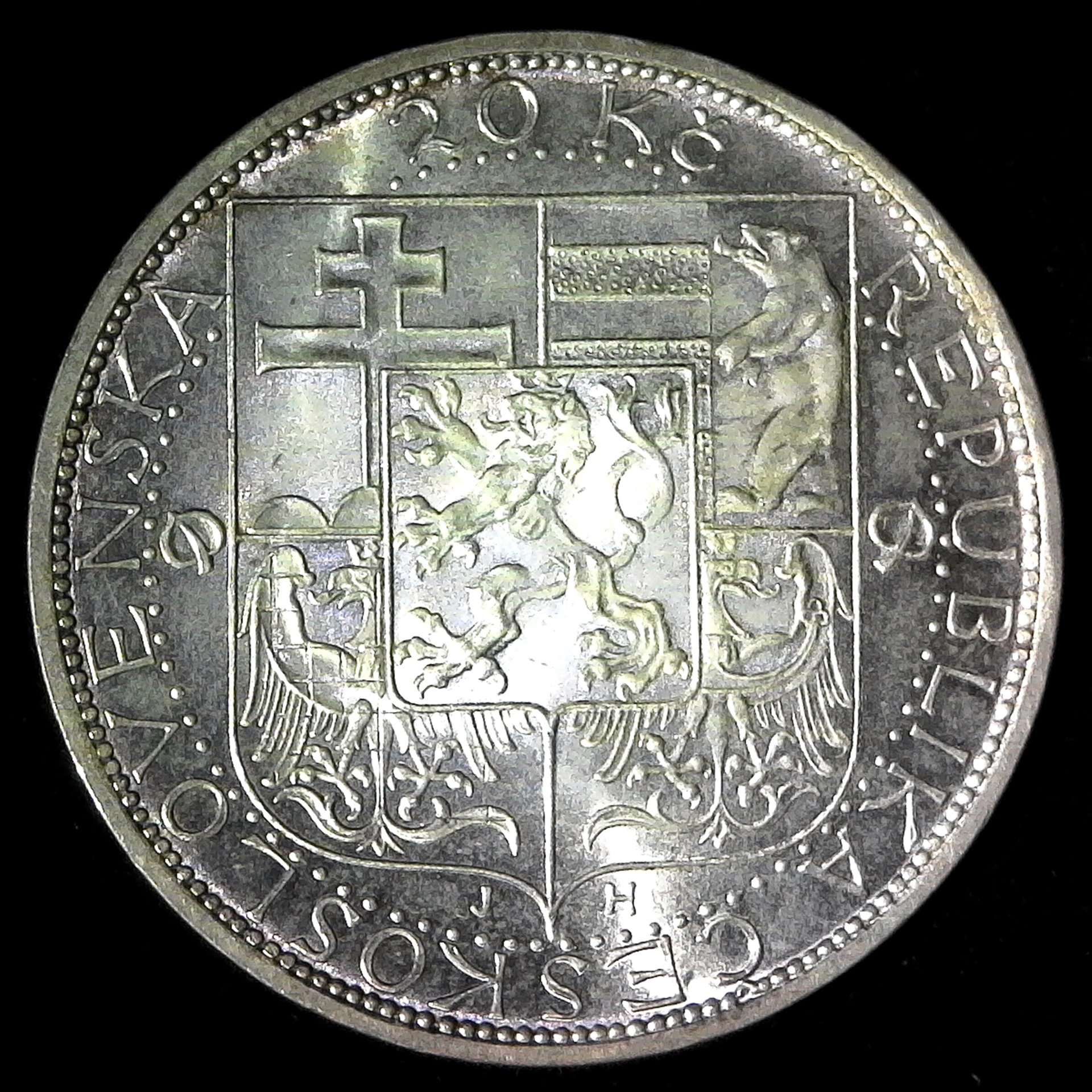 Czechoslovakia Silver 20 Korun  1937 rev B.jpg