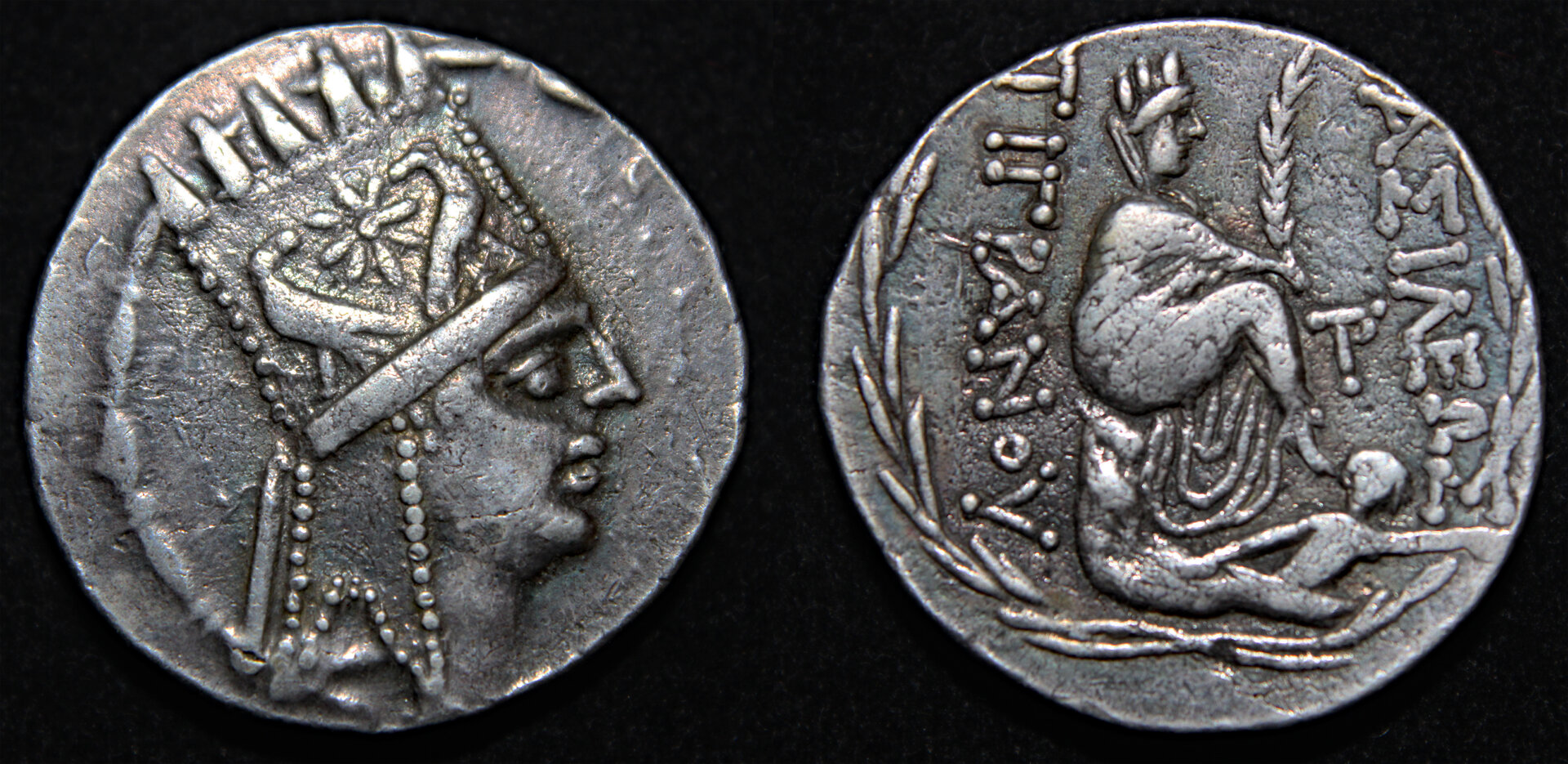 D-Camera Armenia Tigranes II The Great tetradrachm 95-56BC Bedoukian (CAA) 40 15.8g 3-28-22.jpg