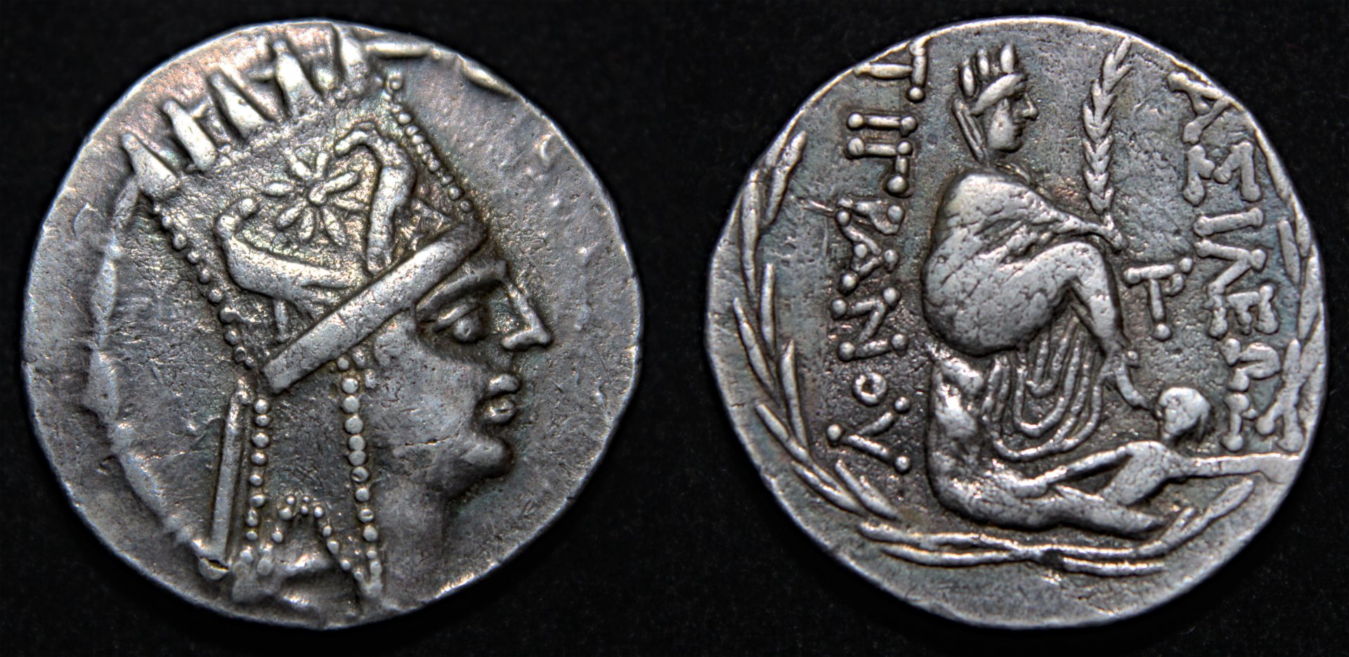 D-Camera Armenia Tigranes II The Great tetradrachm 95-56BC Bedoukian (CAA) 40 15.8g 3-28-22.jpg