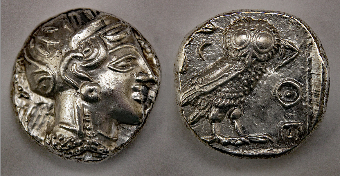 D-Camera Athens Babylonia imitatioin tetradrachm 4th cen BC Imperial Coins 17.2g 4-27-21.jpg