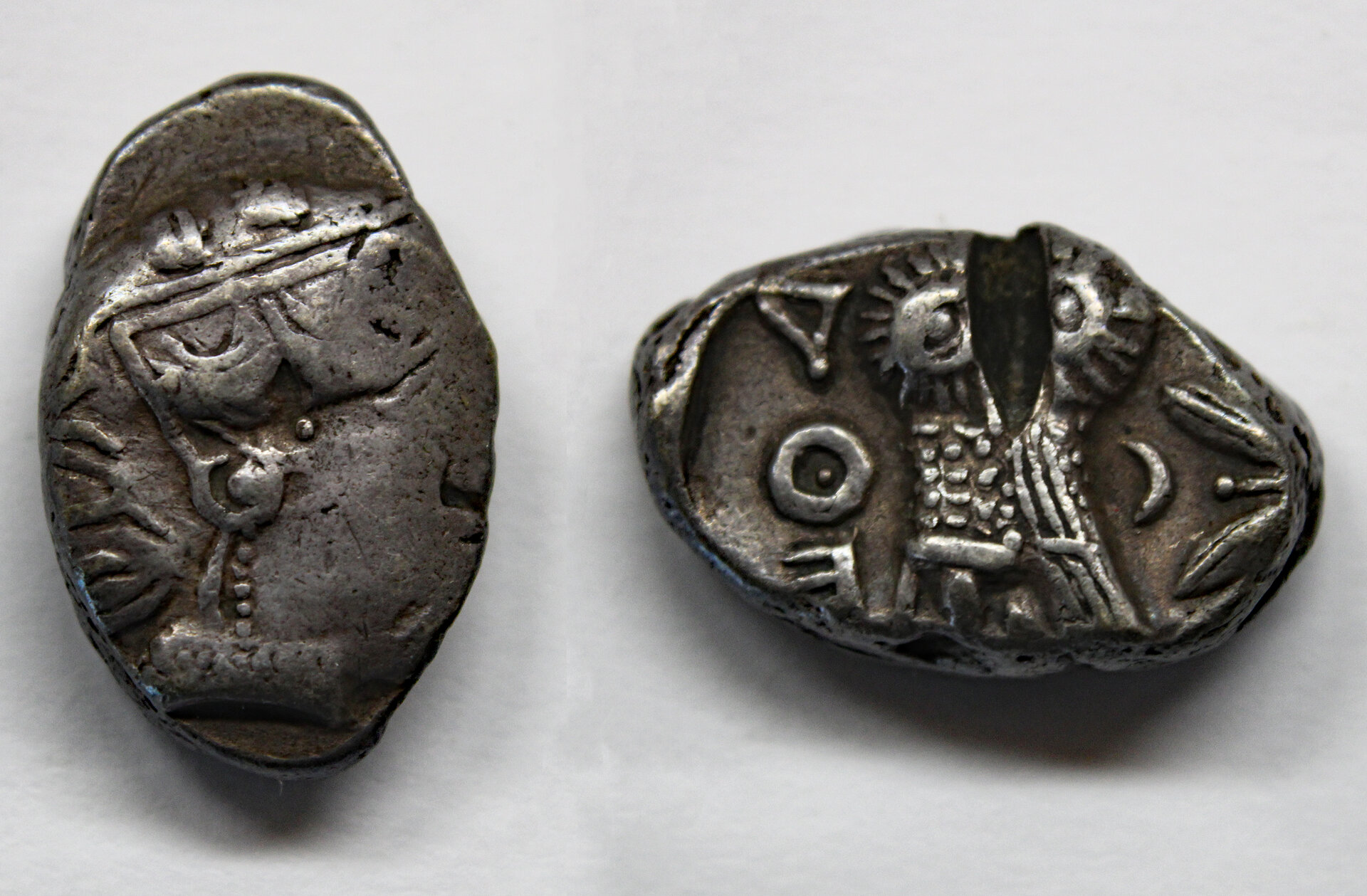 D-Camera Athens imiation tetradrachm probably Lihyan Arabia c. 4th cen BC 16.7g 3-11-21.jpg