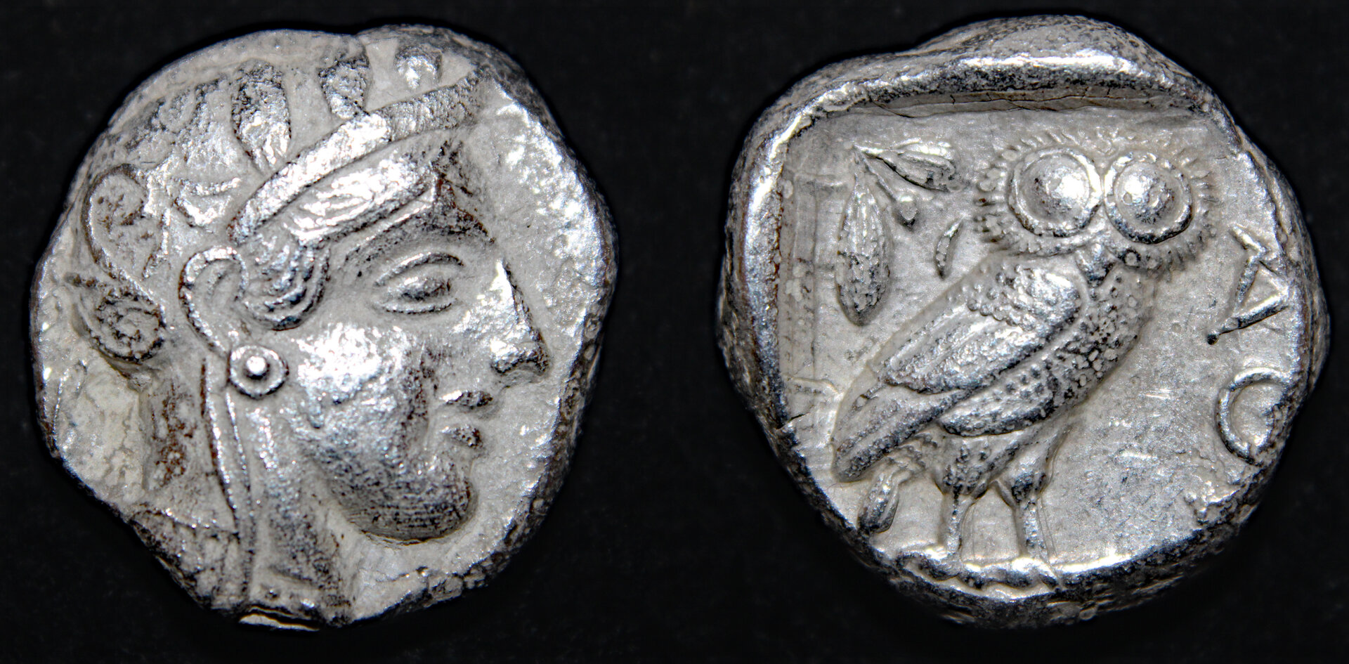 D-Camera Athens owl possible imitation folded flan 16.87g 5th cen BC 2-8-22.jpg
