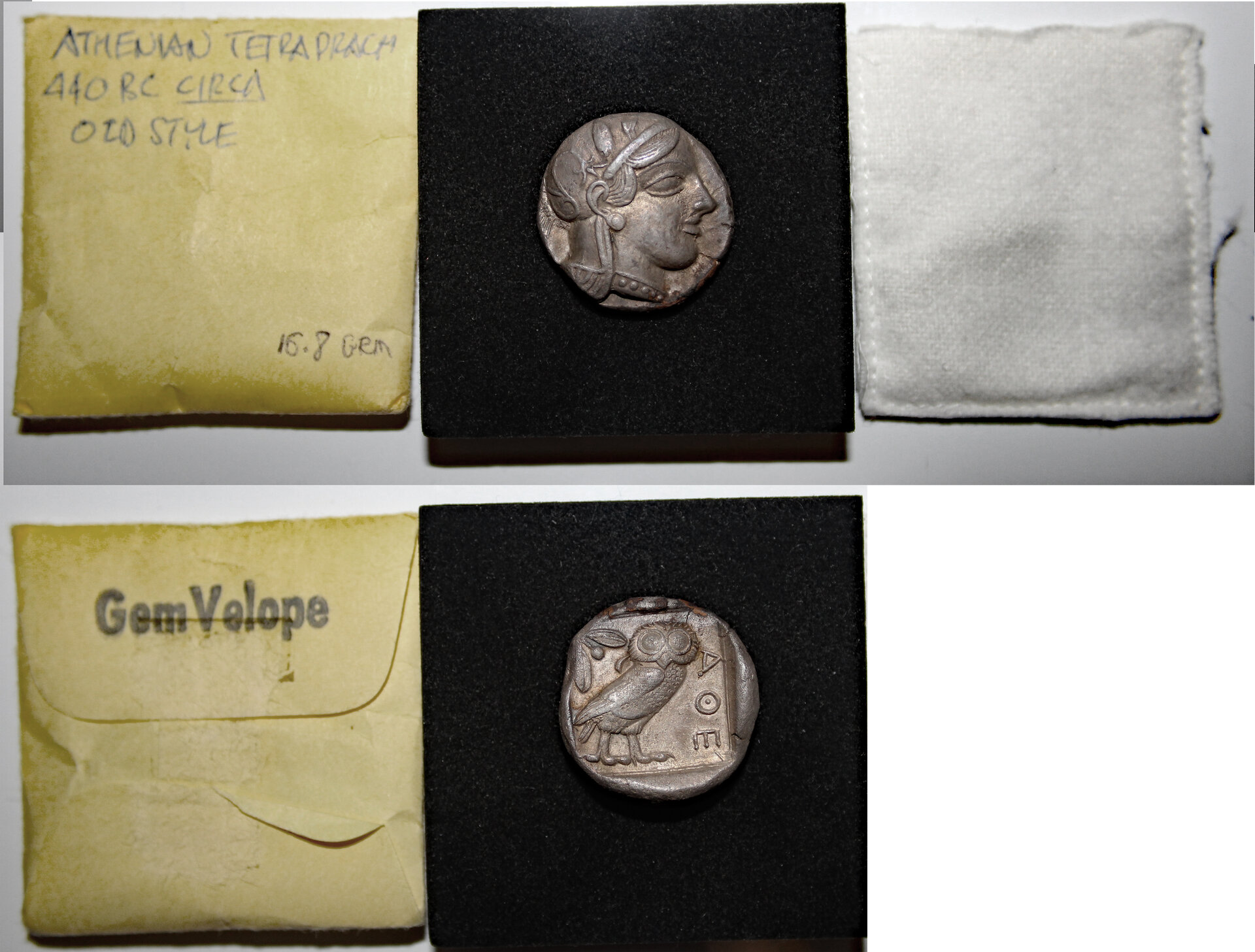 D-Camera Athens owl with Gem Velope, early 80s 16.8g Harlan Berk 3-16-22.jpg