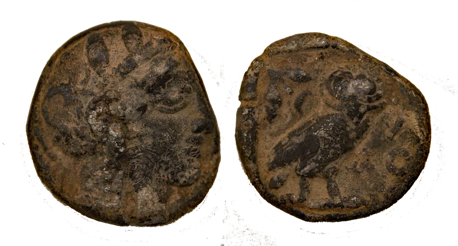 D-Camera Athens pharaonic owl c 5th-4th cen BC 'button owl' 17.04 grams eBay 2023 5-3-23.jpg
