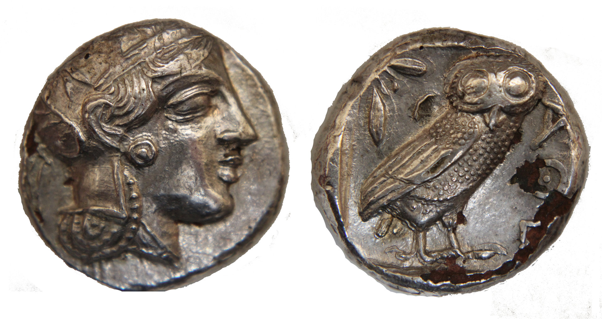 D-Camera Athens Plated Tetradrachm, First Owl, c. 406-404 BC, Abt. EF, 5-12-20.jpg