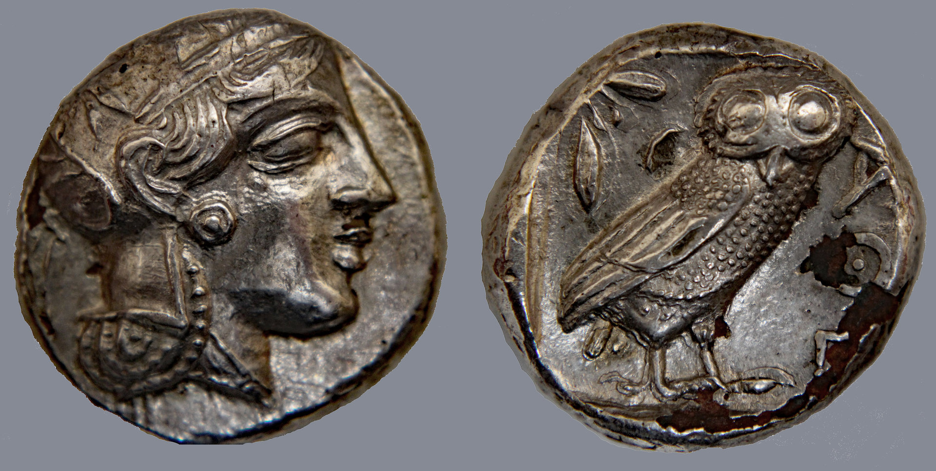 D-Camera Athens Plated Tetradrachm, First Owl, c. 406-404 BC, Abt. EF, 5-12-20.jpg