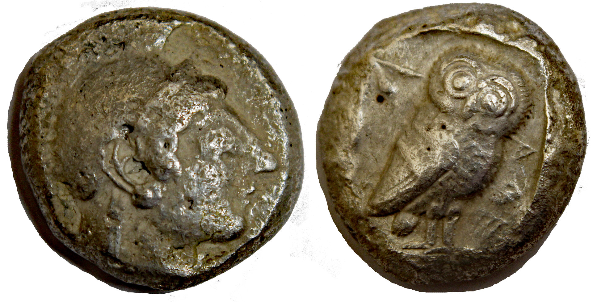 D-Camera Athens tetradrachm archaic c. 510-500-480 BC 17.42g  engaging owl  3-6-21.jpg