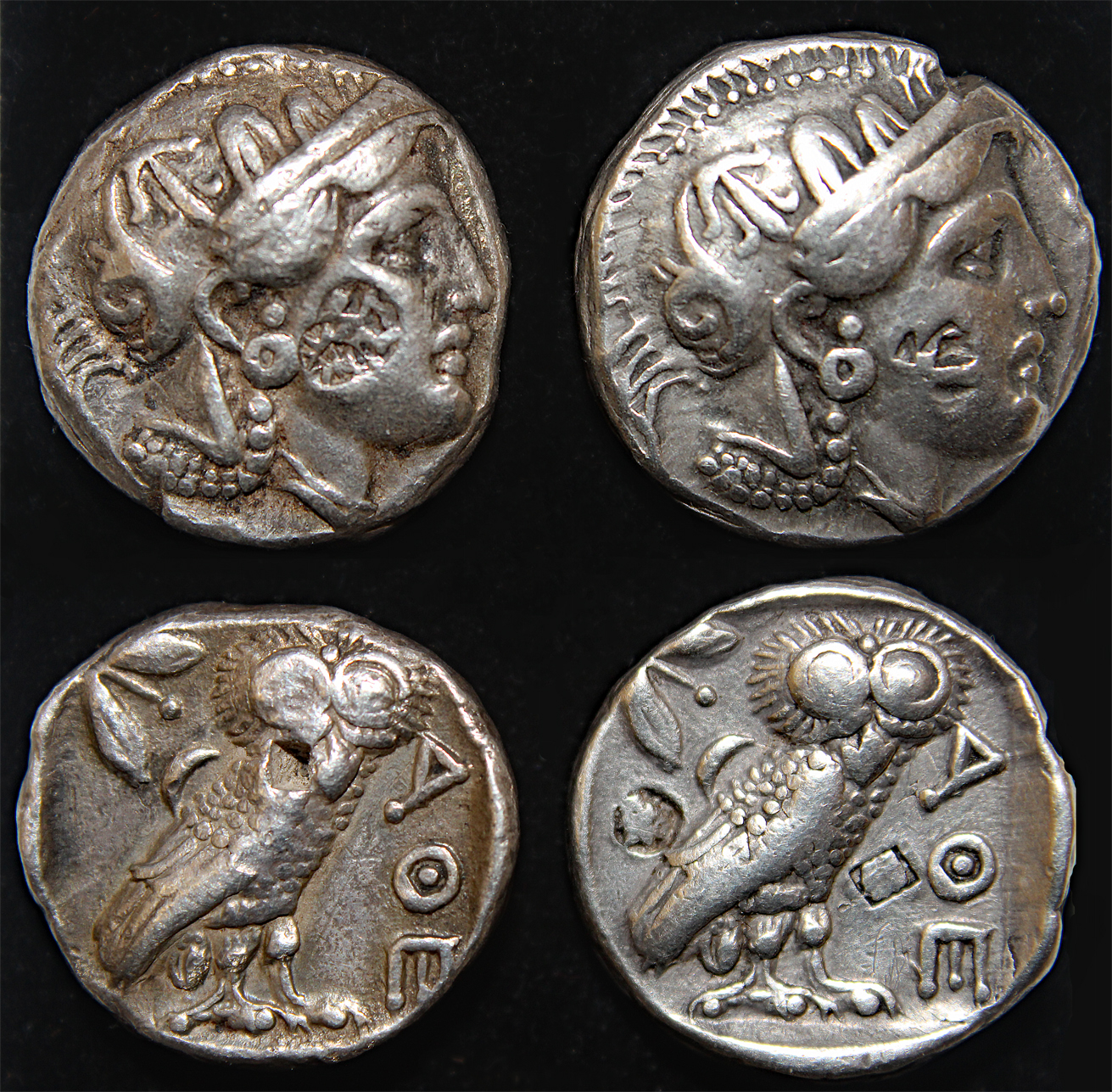 D-Camera Athens two eastern owls, 4th cen BC, 16.86 (l) 17.09 (r) eBay VCoins 2-16-23.jpg