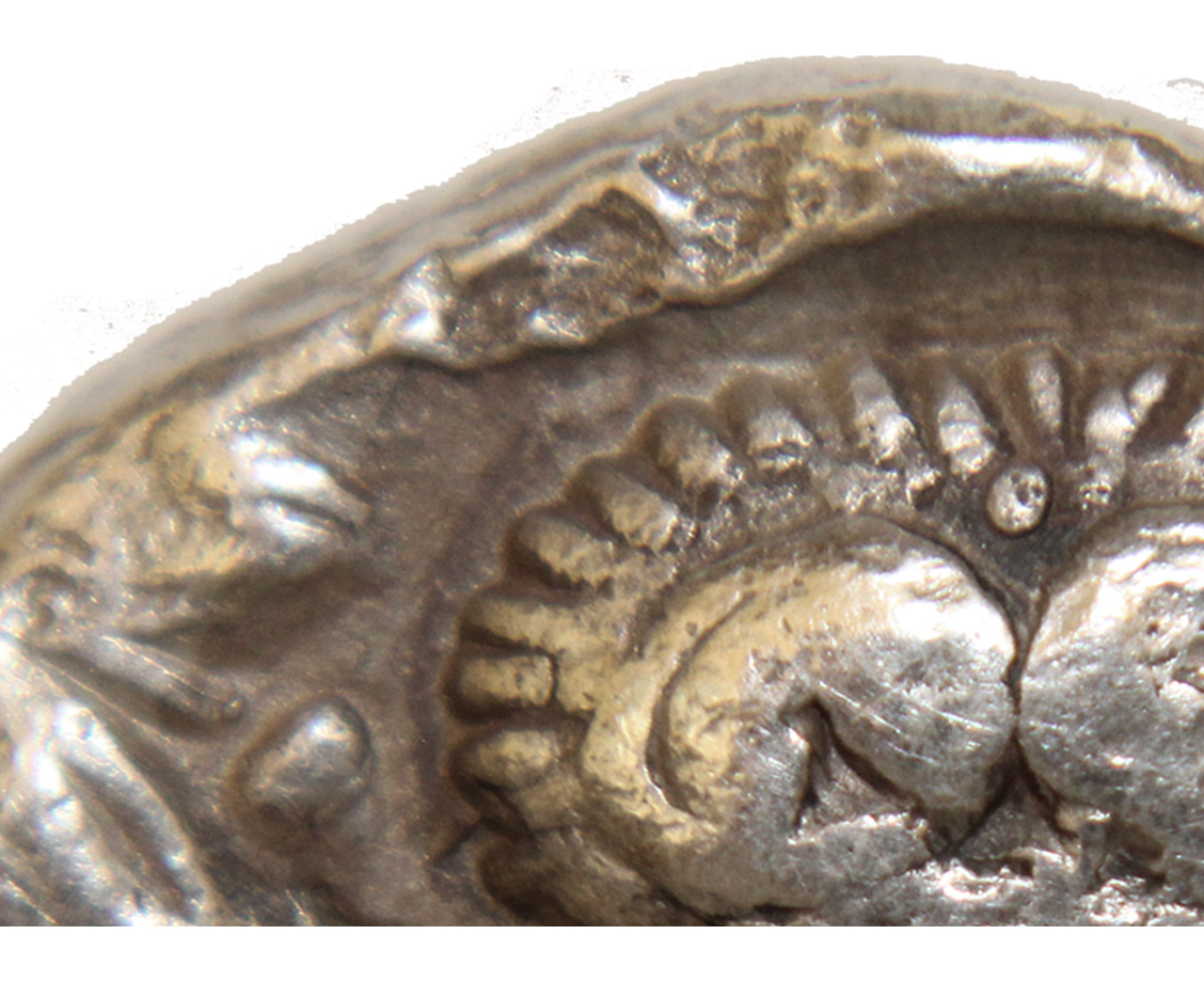 D-Camera ,Attica Tetradrachm, 4th century BC, Folded Flan, Detail 4.1, 6-18-20.jpg