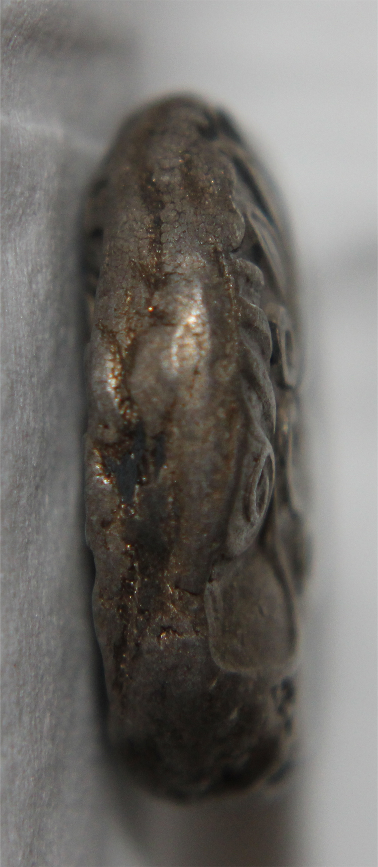 D-Camera Attica Tetradrachm, Late Intermediate, Harlan Berk 1991,  Edge View, 6-19-20.jpg