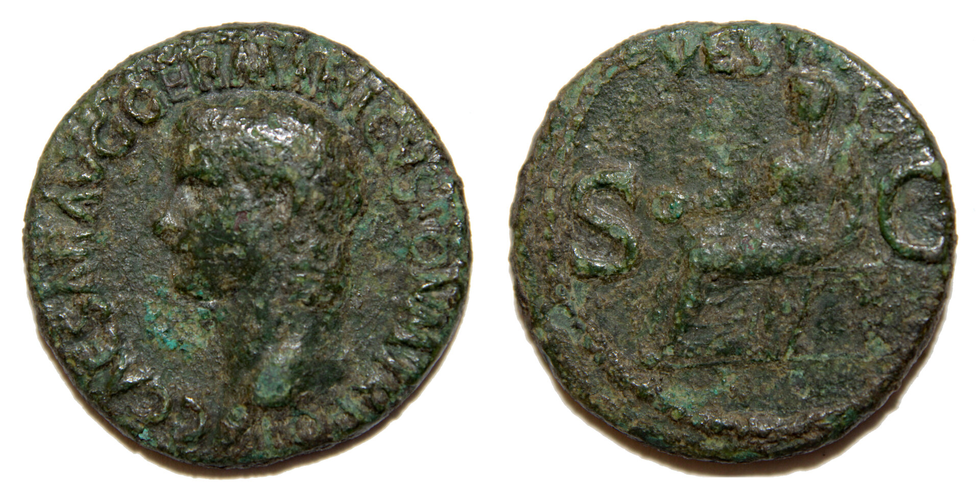 D-Camera Caligula AE as Vesta 37-38 AD 10.25 grams eBay 1-23-22.jpg