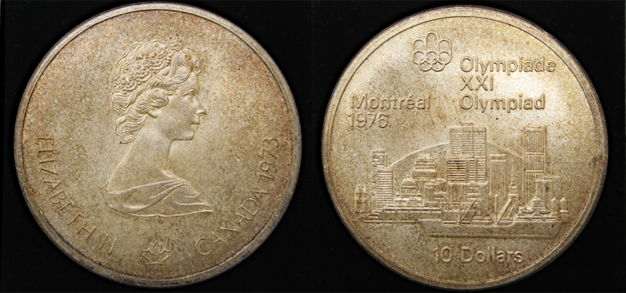 D-Camera Canada 10 dollars 1976 Olympics Montreal KM 87 9-8-22.jpg