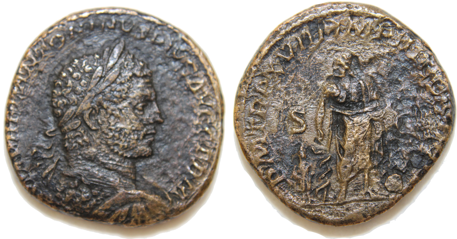 D-Camera Caracalla, Sestertius, Asclepius with Serpent, 6-27-20.jpg