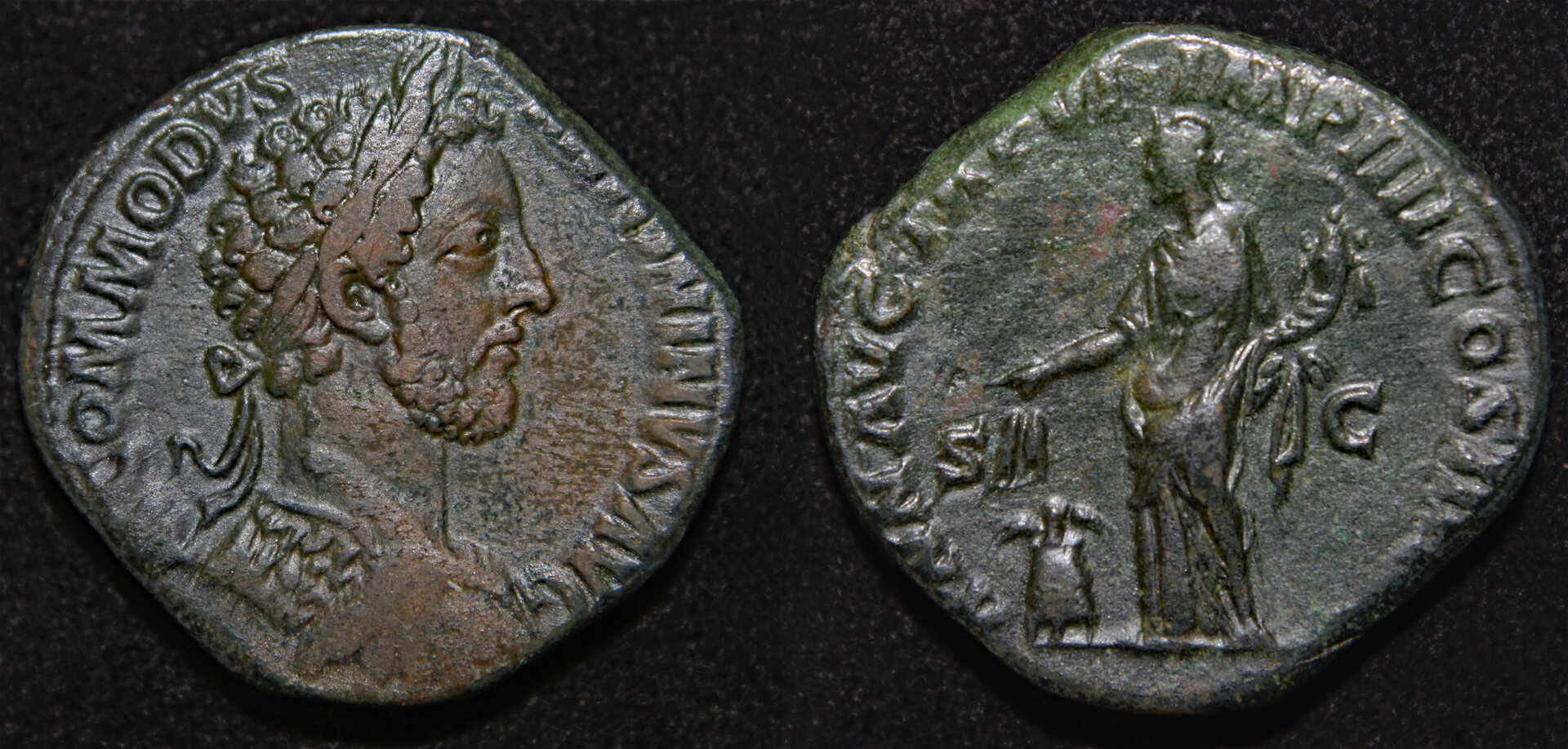 D-Camera Commodus 177-92AD sestertius Rome 181AD Annona rev 25.08g BM 442 3-13-22.jpg
