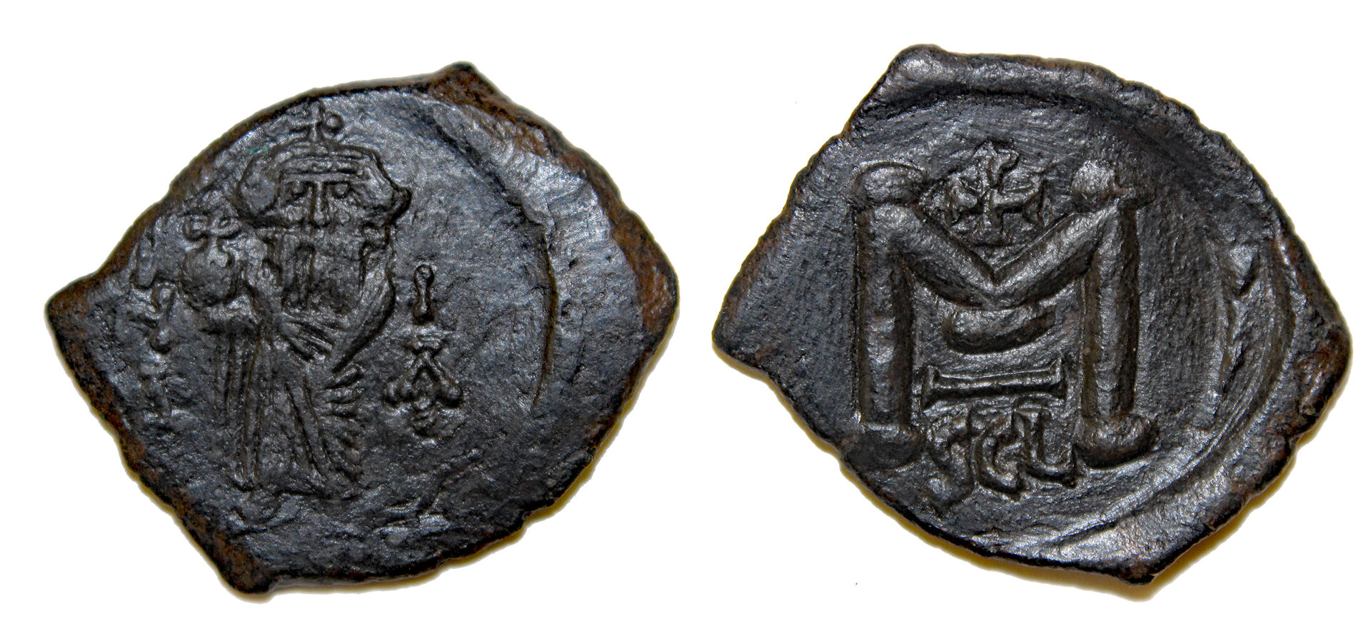 D-Camera Constans II follis Syracuse, dated IY 11 ( AD 652-3). DOC 179; Sear 1108. 4.76g, 9-3-23.jpg