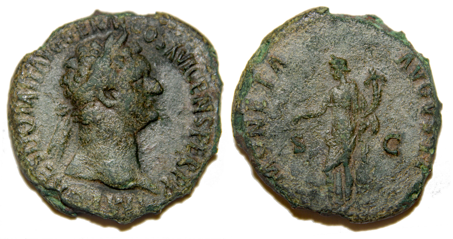 D-Camera Domitian AE As Rome 92-94 AD Moneta cor edge 10.15g RIC II, 408  eBay 1-26-22.jpg