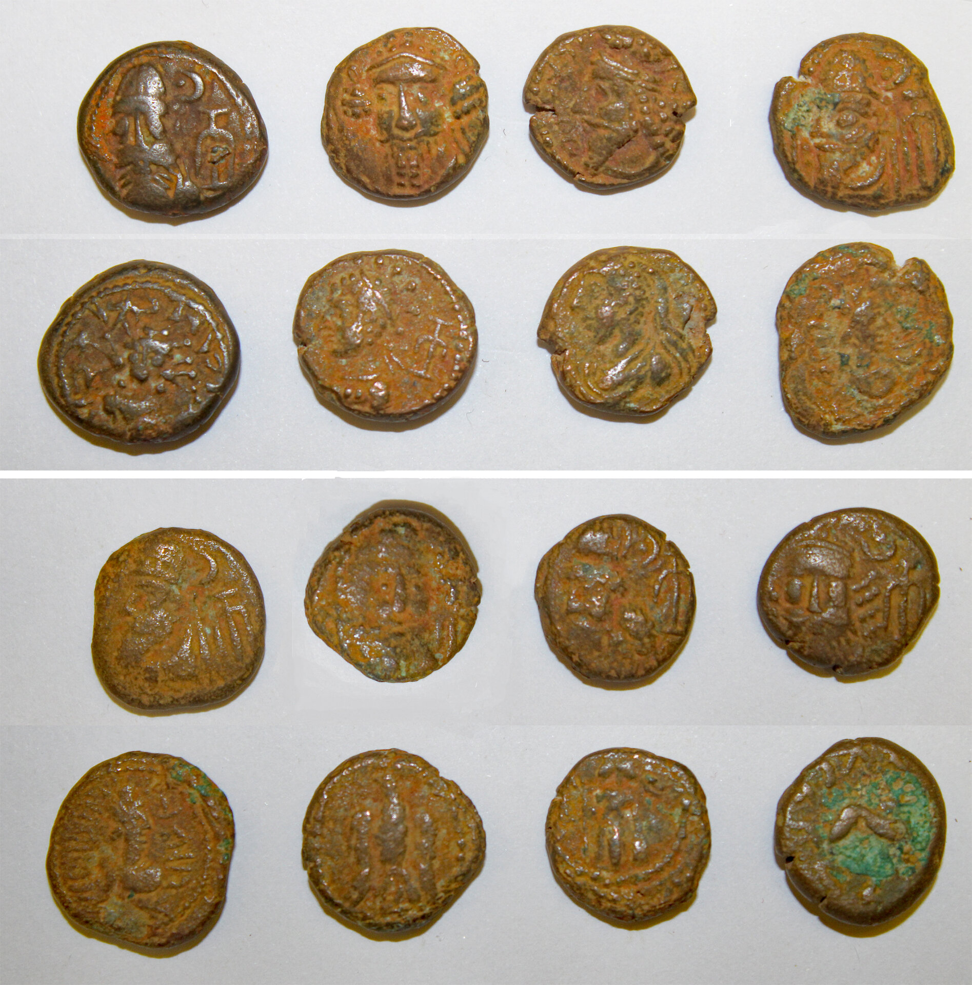 D-Camera Elymais AE drachms (8) circa first to second century AD as found condition 5-18-25.jpg