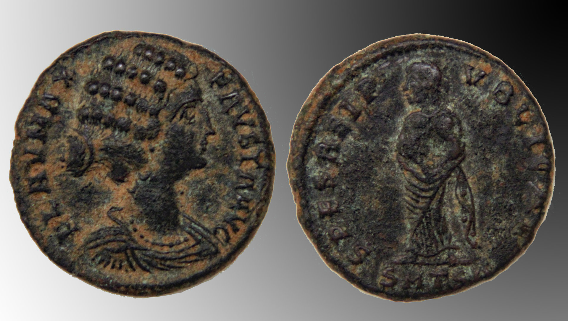 D-Camera Fausta, gradient , AE 18, Thessalonica Mint, 326-328 AD, 12-14-20.jpg