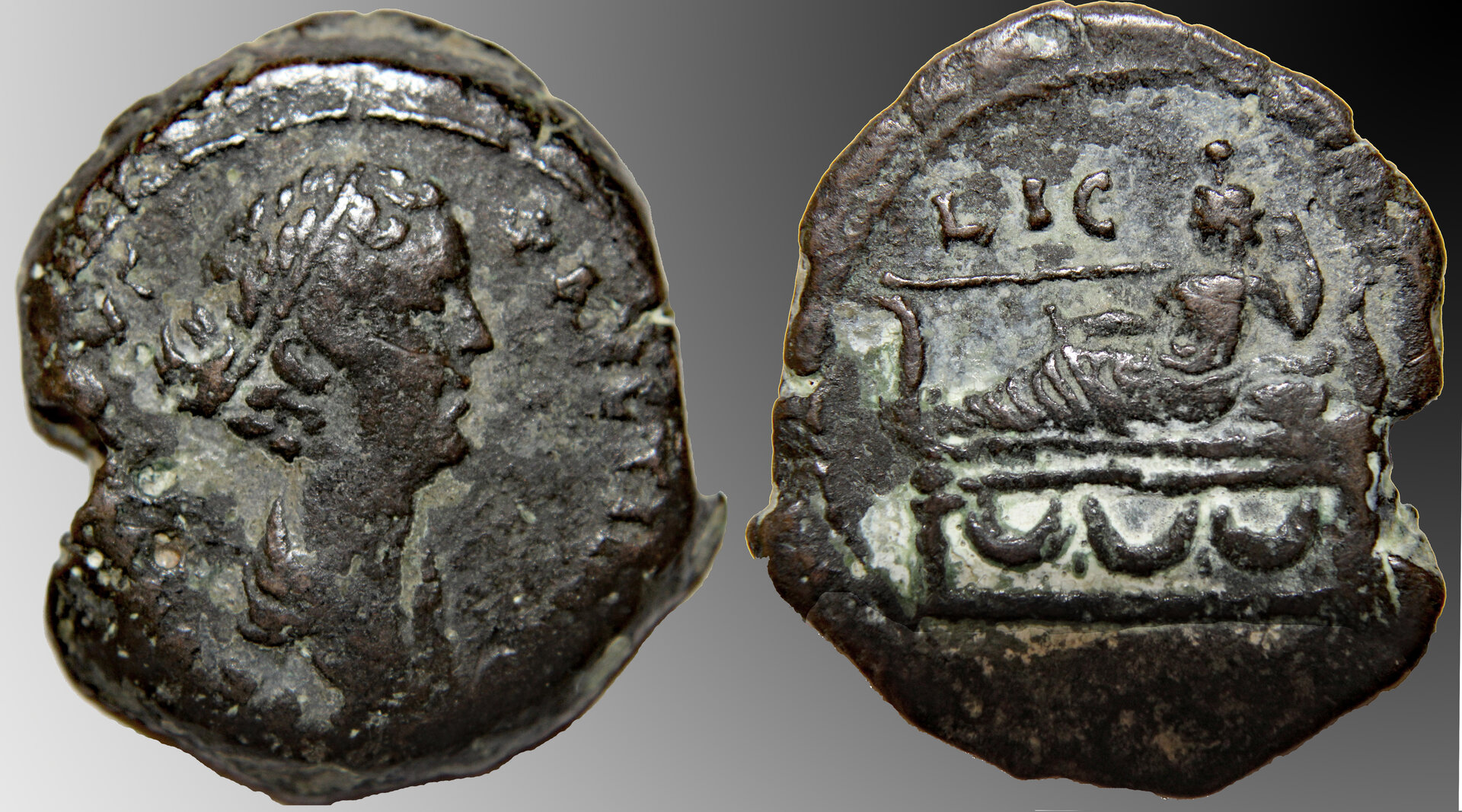 D-Camera Faustina II, drachm, Alexandria, Tyche reclining 175-176 AD, 25.84 g, Forum 12-10-20.jpg