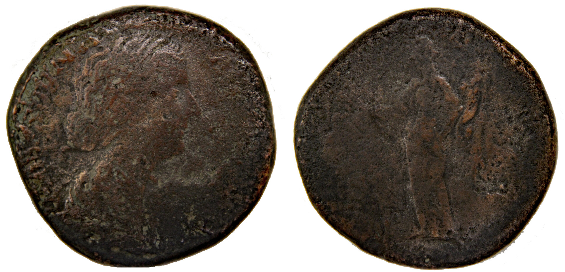 D-Camera Faustina Junior sestertius, children-babies, 22.8 gms, eBay RIC 1635,  8-23-20.jpg