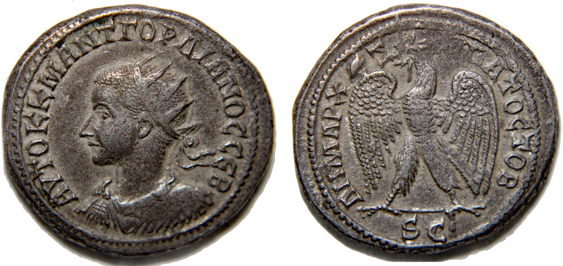 D-Camera Gordian III tetradrachm, Antioch, left facing portrait, 15.1 grams,  8-16-20.jpg