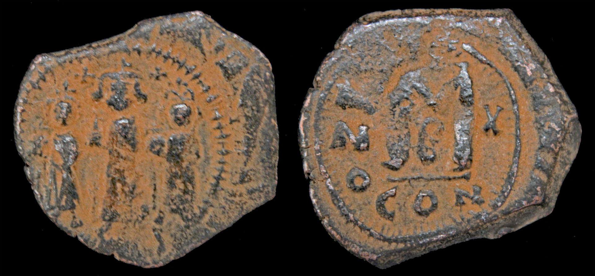 D-Camera Heraclius  follis  con officina B yr. 10  9.0g Roma 88 group lot 1736 9-21-21.jpg