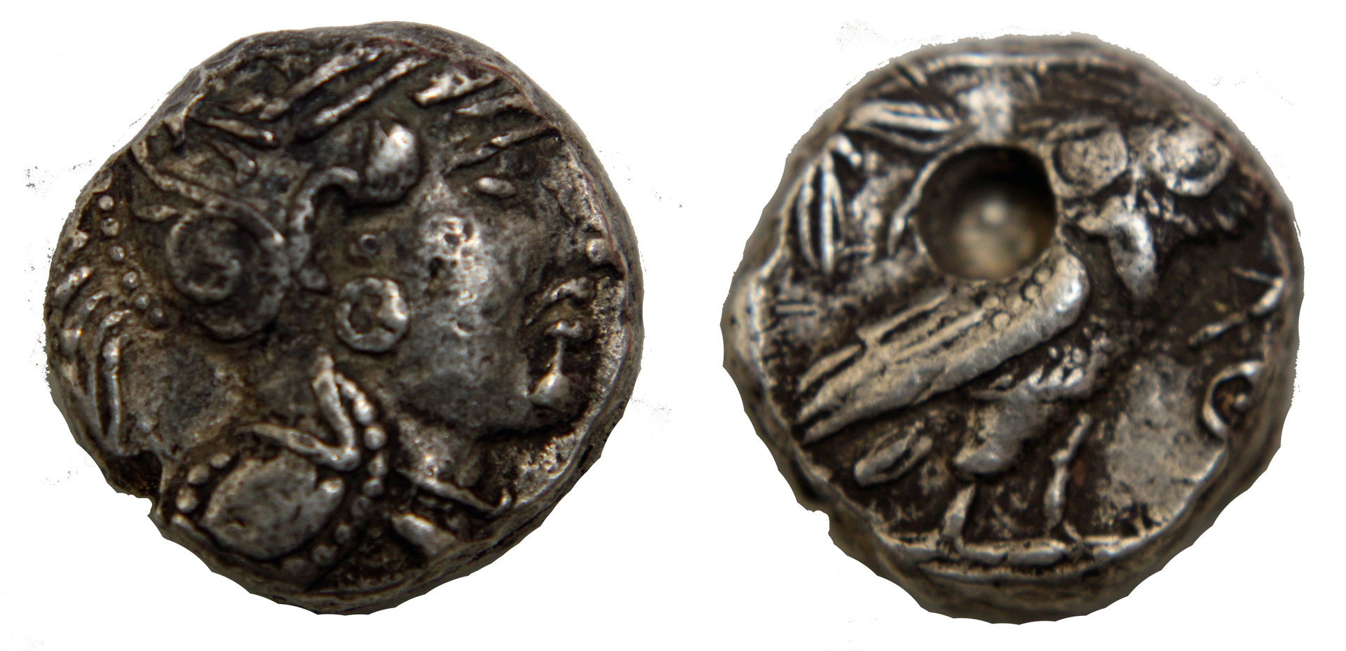 D-Camera Imitation Athens Tetradrachm, Large Test Hole.2 Berkeley, 5-6-20.jpg