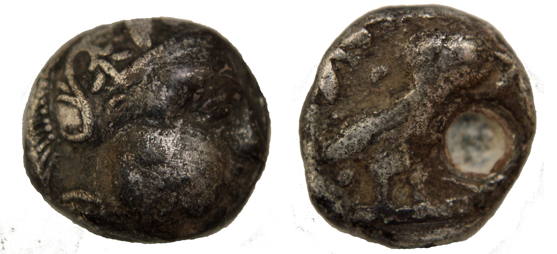 D-Camera Imitation Athens Tetradrachm, Large Test Hole, 5-5-20.jpg