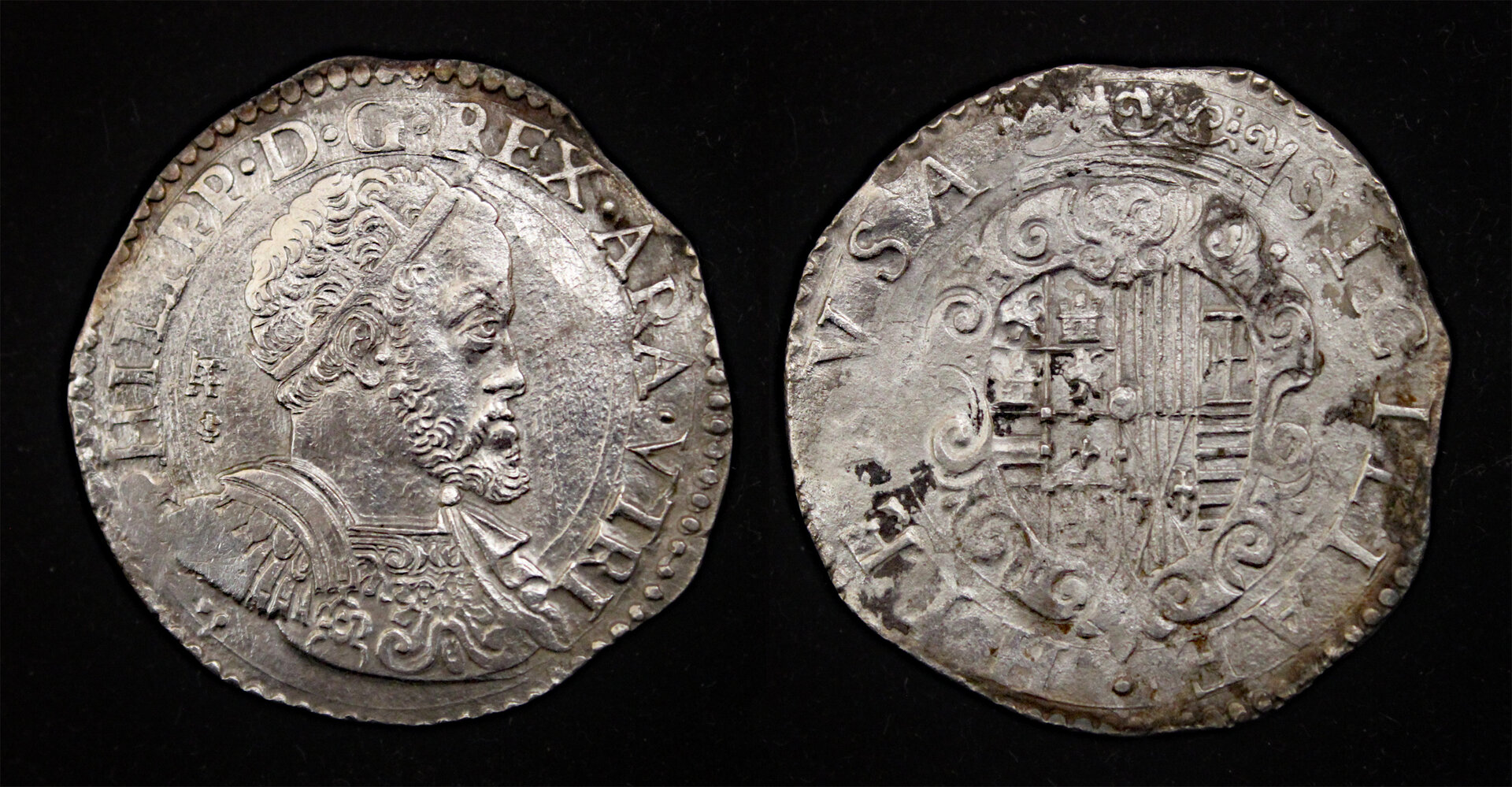 D-Camera Italy Naples Philip II of Spain half ducaton 1556-09-13-1598 MIR.8174 14,57 g 3-12-24.jpg
