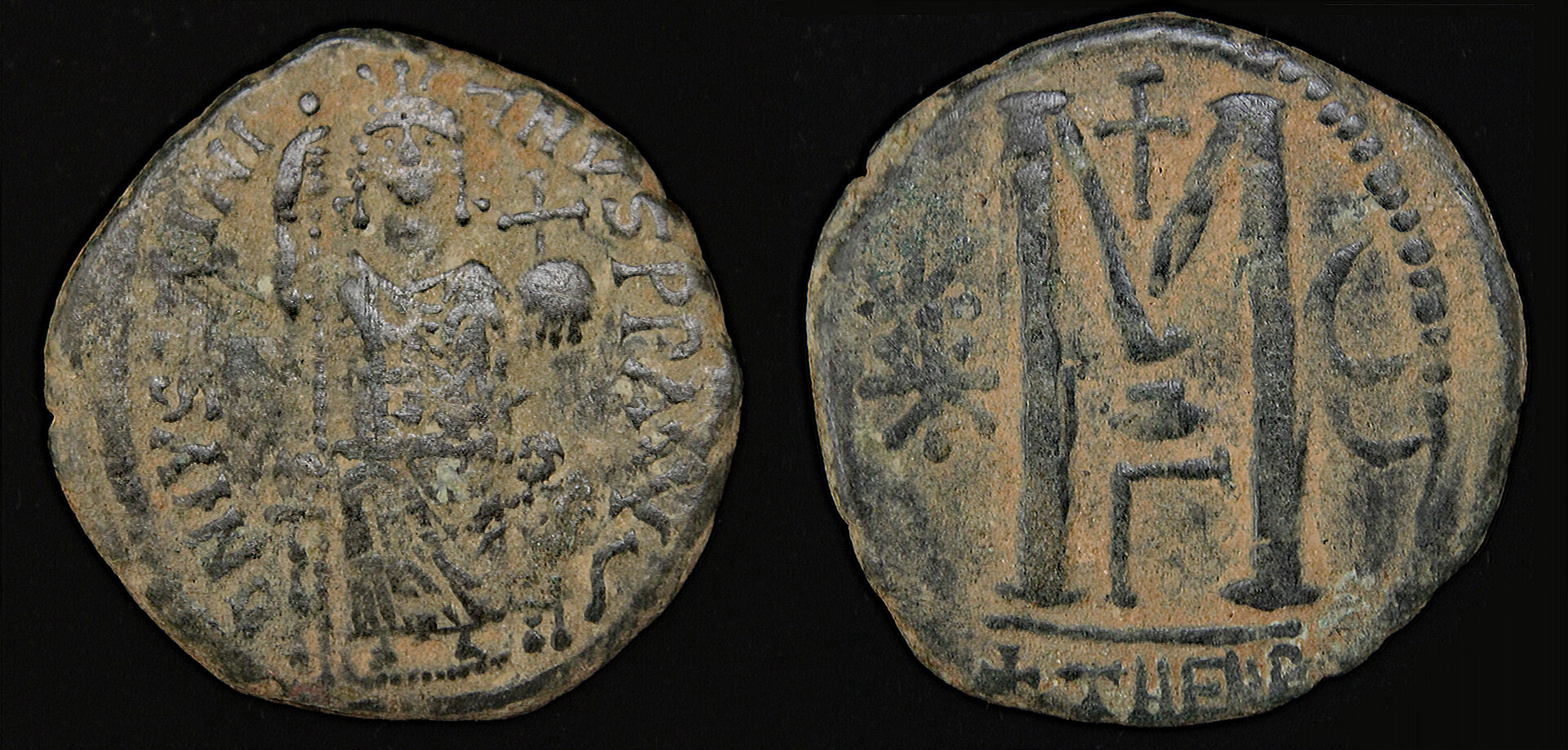 D-Camera Justinian I follis antioch officina Γ 17.1g Roma 88 group lot 9-21-21.jpg