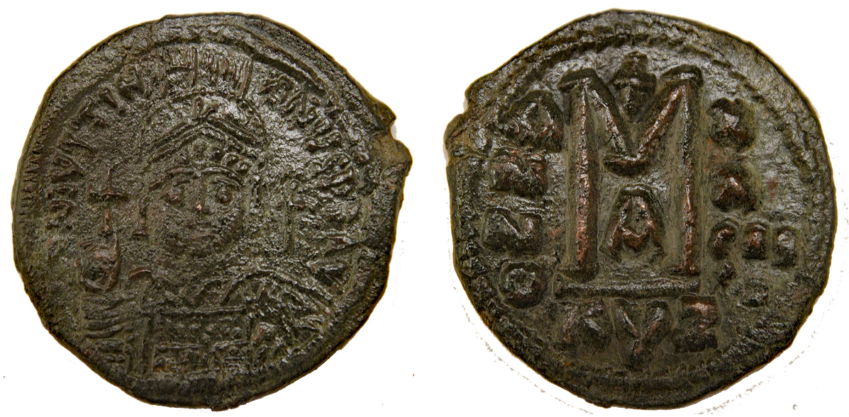 D-Camera Justinian I follis Cyzicus year 29 555-556AD Sear 207. 17.35g Roma 95 1474 5-8-22.jpg