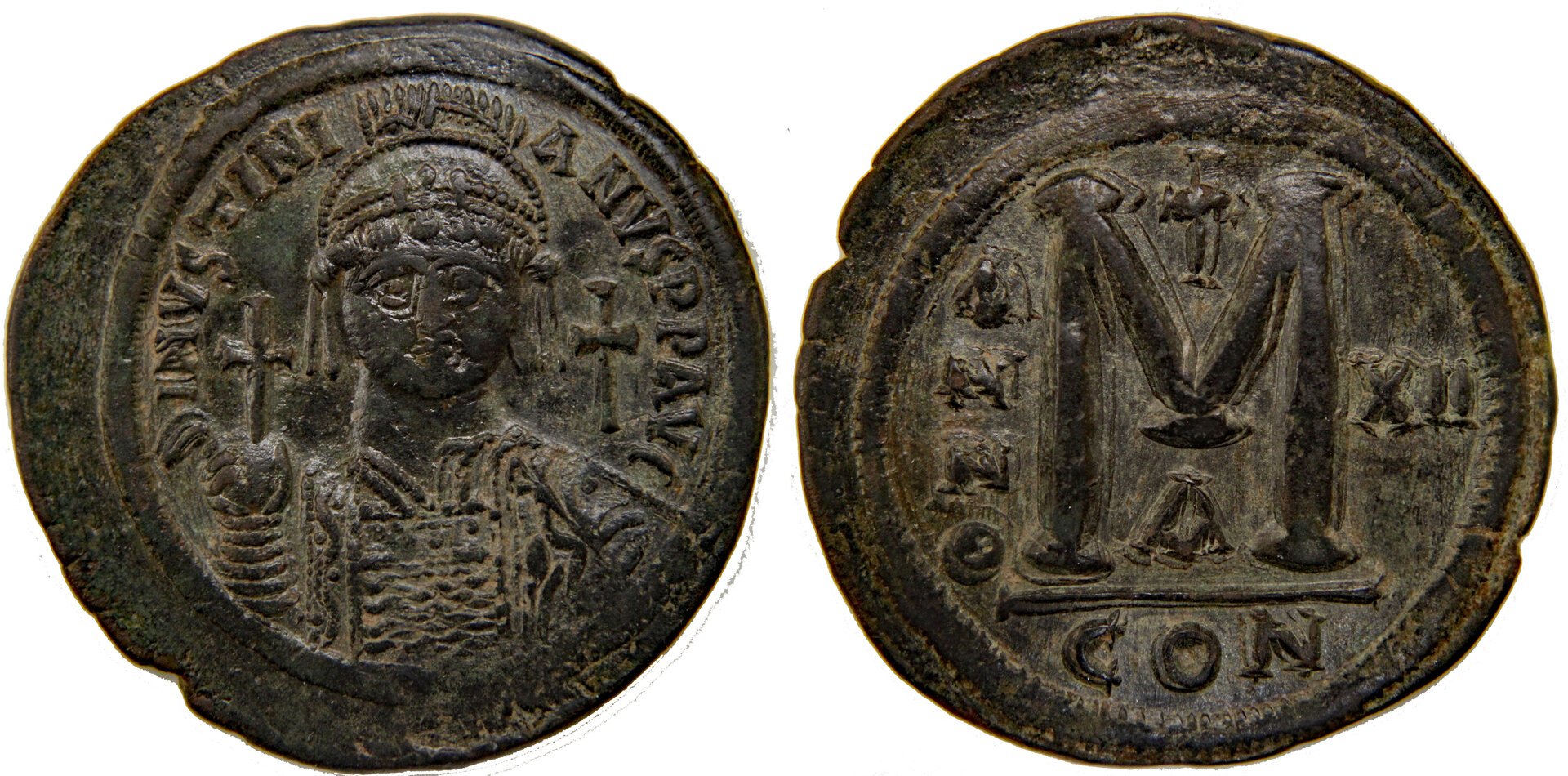 D-Camera Justinian I Follis, Reform, Year 12, 23 grams,  8-11-20.jpg