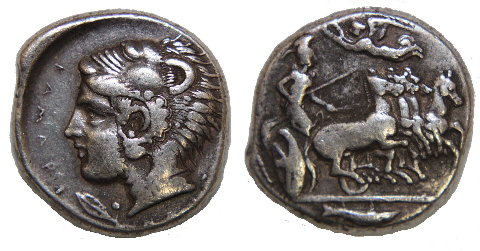 D-Camera Kamarina Tetradrachm, 425-405 BC, VF, 5-12-20.jpg
