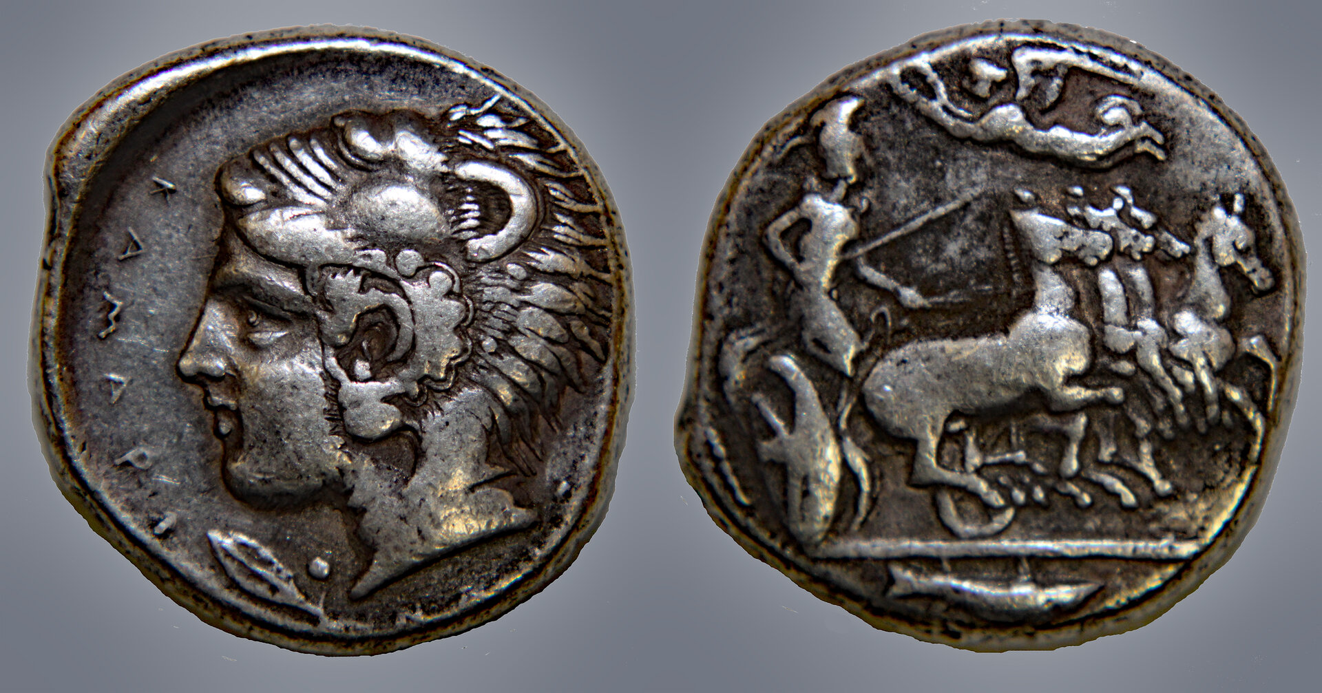 D-Camera Kamarina Tetradrachm, 425-405 BC, VF, 5-12-20.jpg