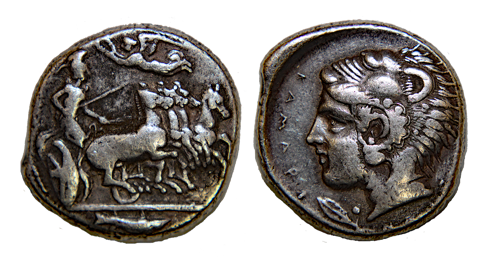 D-Camera Kamarina Tetradrachm, 425-405 BC, VF, 5-12-20.jpg