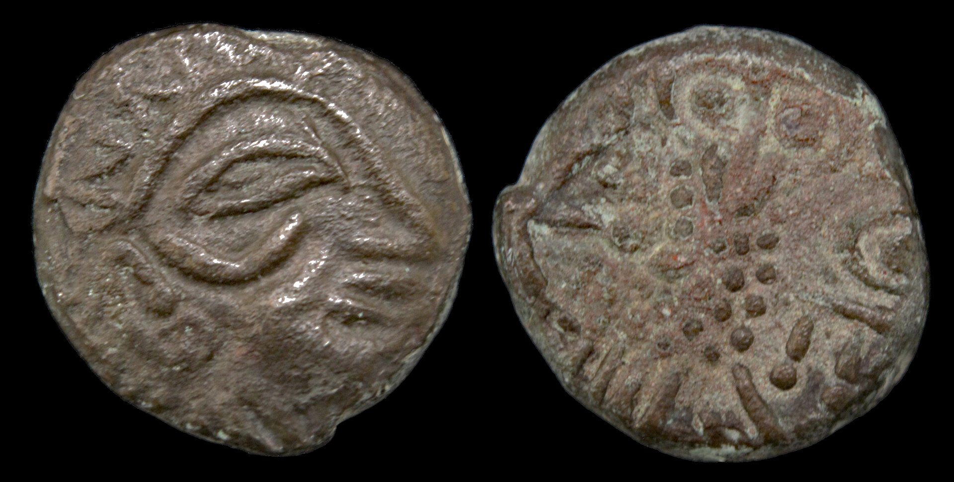 D-Camera Lihyan. Billon 'tetradrachm' owl 2nd-1st cen BC 12.89g 11-8-21.jpg