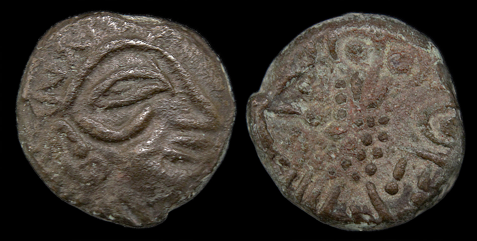 D-Camera Lihyan. Billon 'tetradrachm' owl 2nd-1st cen BC 12.89g 11-8-21.jpg
