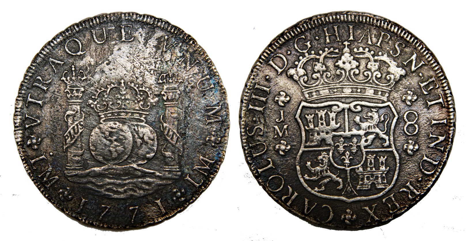 D-Camera Lima 8 reales Phil V 1771 JM HIAPSN KM 64.2 Gil L-24-Aa (R5) 25.77 grams 4-12-23.jpg