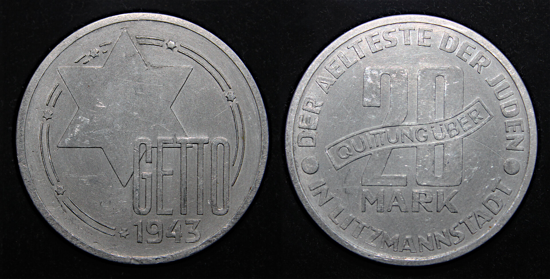 D-Camera Lodz Poland Ghetto Aluminum 20 marks 1943 Canada 1982 4.88g 12-30-21.jpg