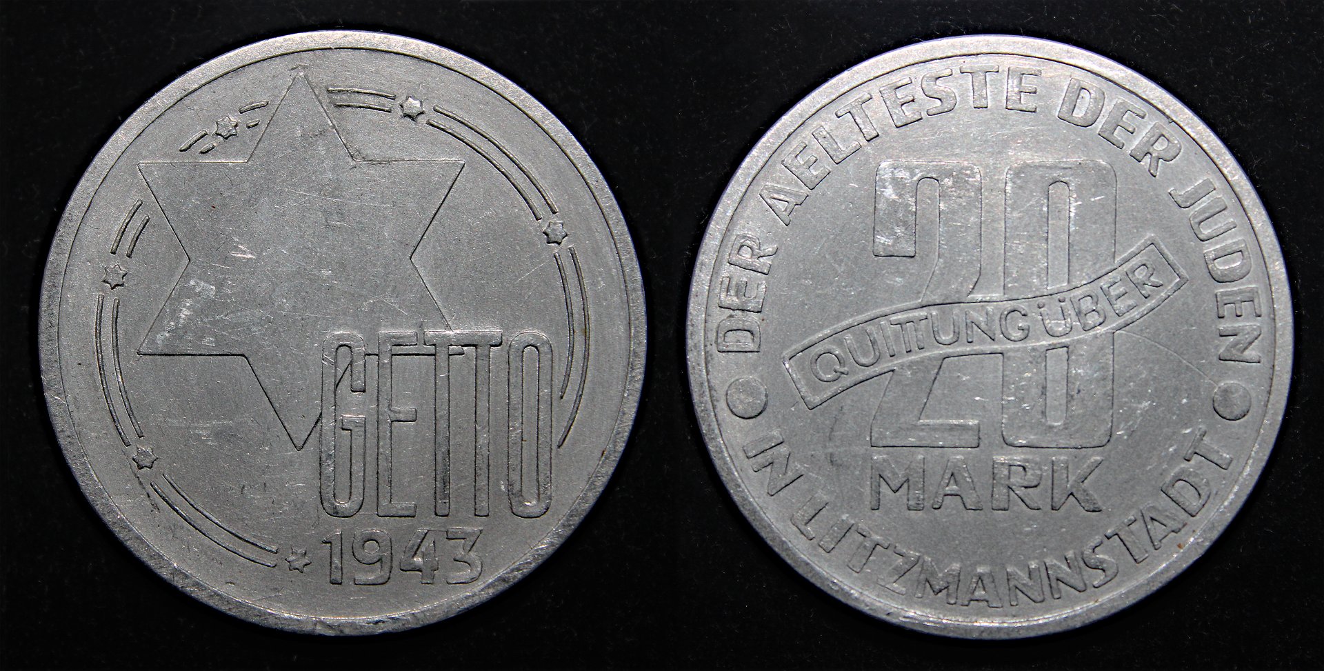 D-Camera Lodz Poland Ghetto Aluminum 20 marks 1943 Canada 1982 4.88g 12-30-21.jpg