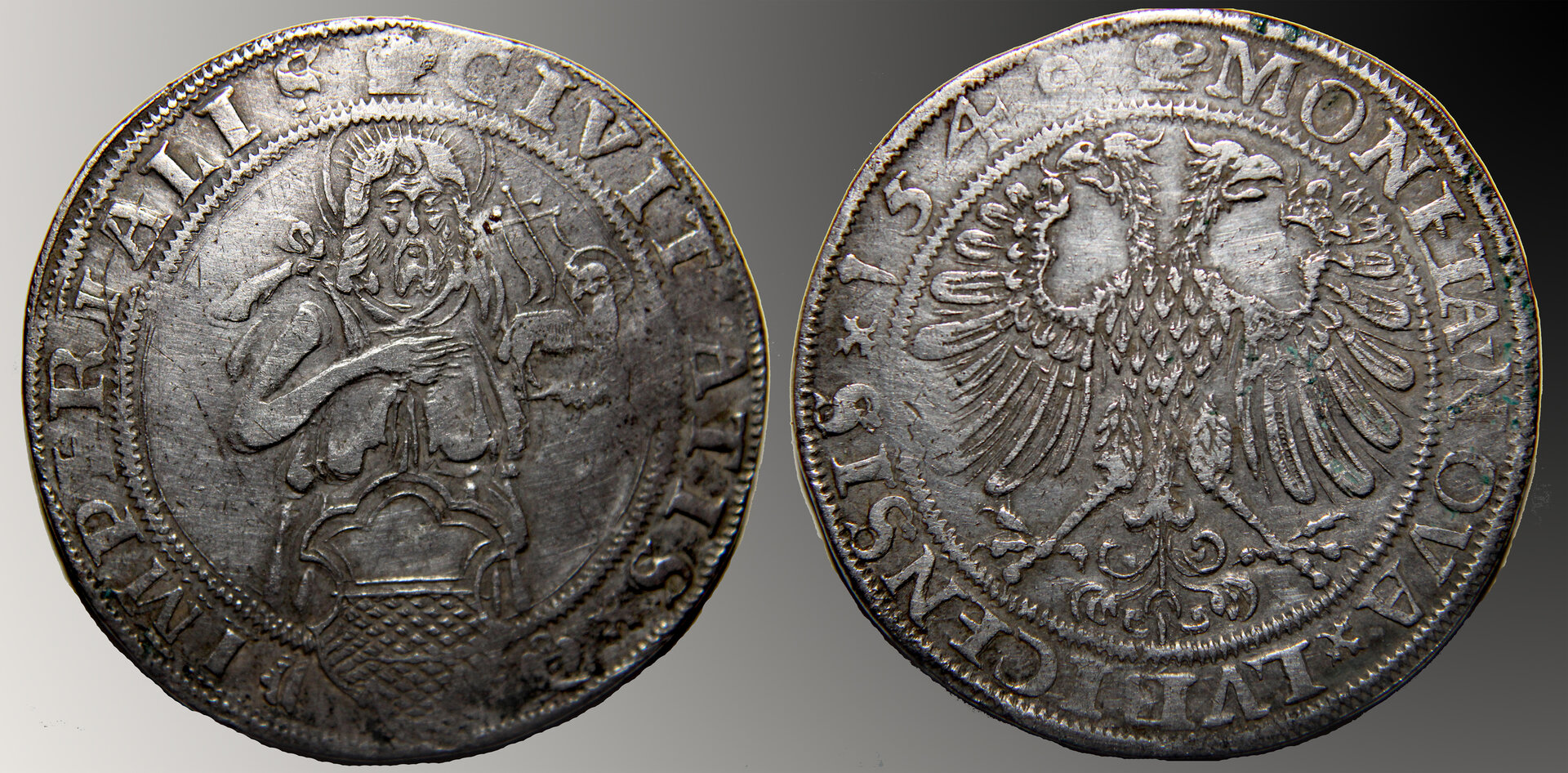 D-Camera Lubeck thaler, 1549, 28.8 grams, Dav 9405, Roma 2020, 12-12-20.jpg